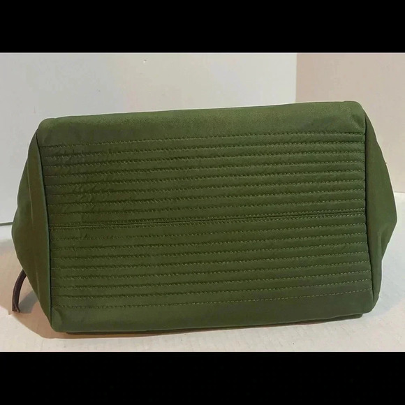 Dooney Bourke green nylon satchel handbag - Picture 11 of 13